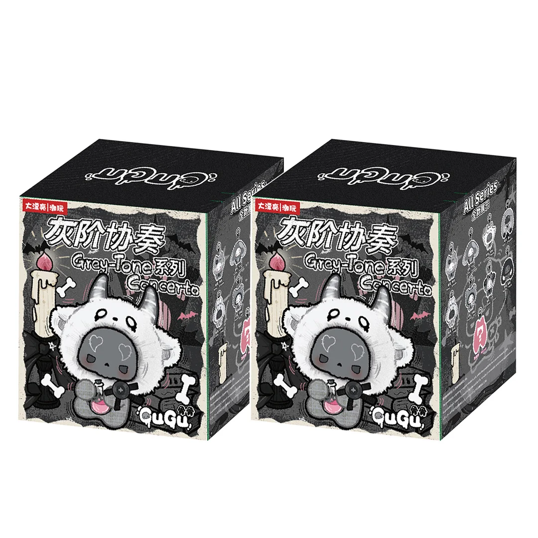 GUGU Grey Tone Concerto Vinyl Plush Blind Box Toys Dolls Bag Pendant Mystery Box Bunny Model Gifts Trendy Play Collection image 3