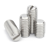 2/50 M1.2 M1.4 M1.6 M2M2.5 M3 M4 M5 M6 M8 M10 M12 GB73 DIN551 Stainless Steel Slotted Head Flat End Headless Grub Bolt Set Screw