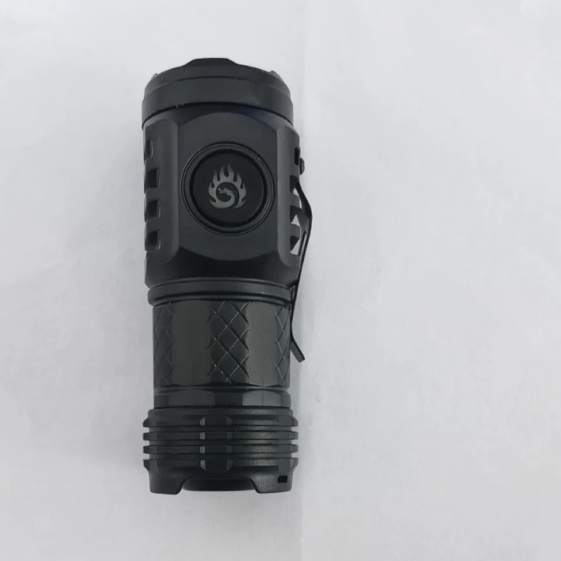 Mini Plastic LED Flashlight Universal Convenient Small Multi-functional Charging Pen Clip Three Eyes Bright Flashlight