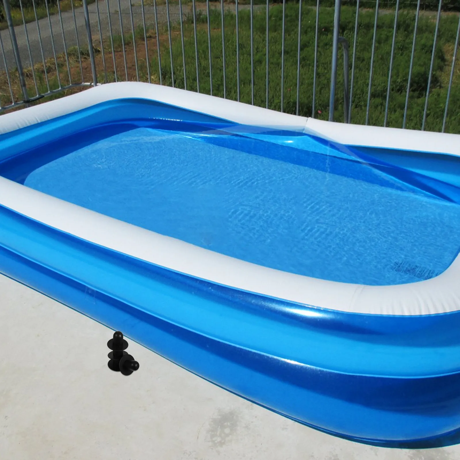 

Комплект из 4 заглушек для бассейна из ПВХ, прочные, легко устанавливаемые, для фильтрующего насоса, заглушки для отверстий фильтра, для использования на открытом воздухе