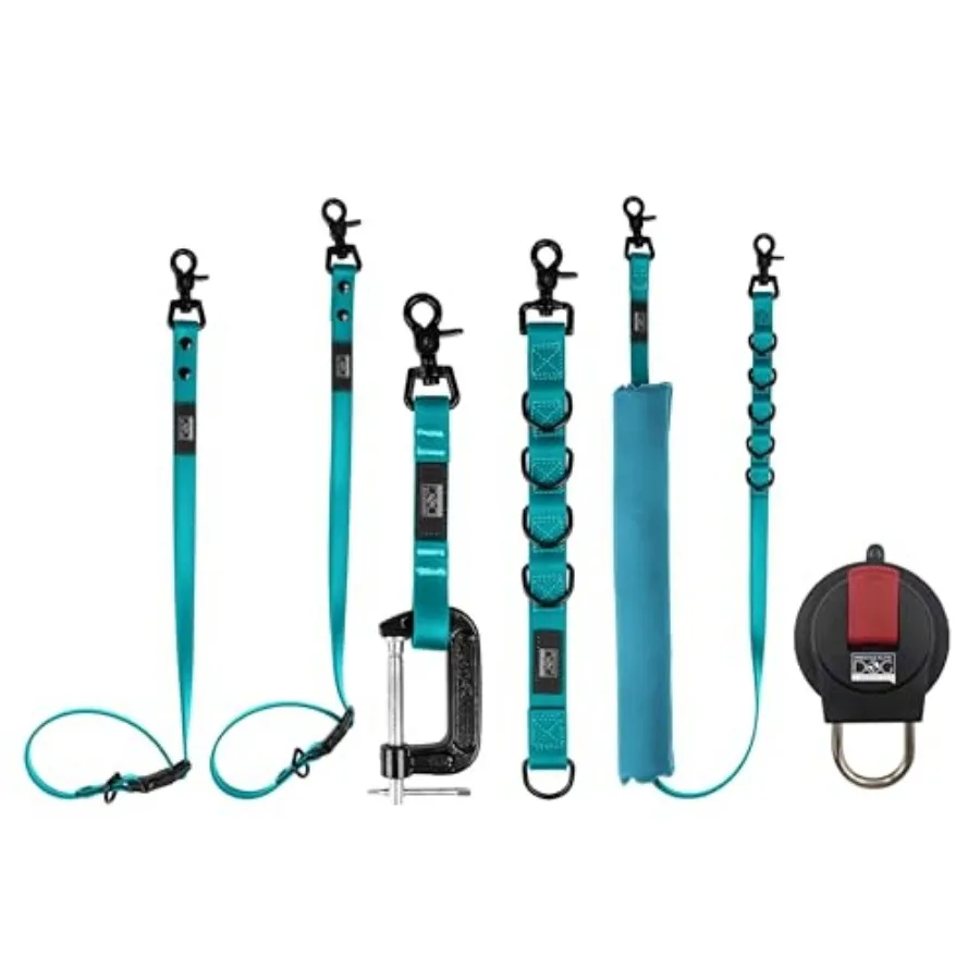 

Prestige Elite - Set of 6 - Groomers Helper Grooming Loops for Dogs Groomers - Adjustable Biothane Dog Grooming Belly Band Groo