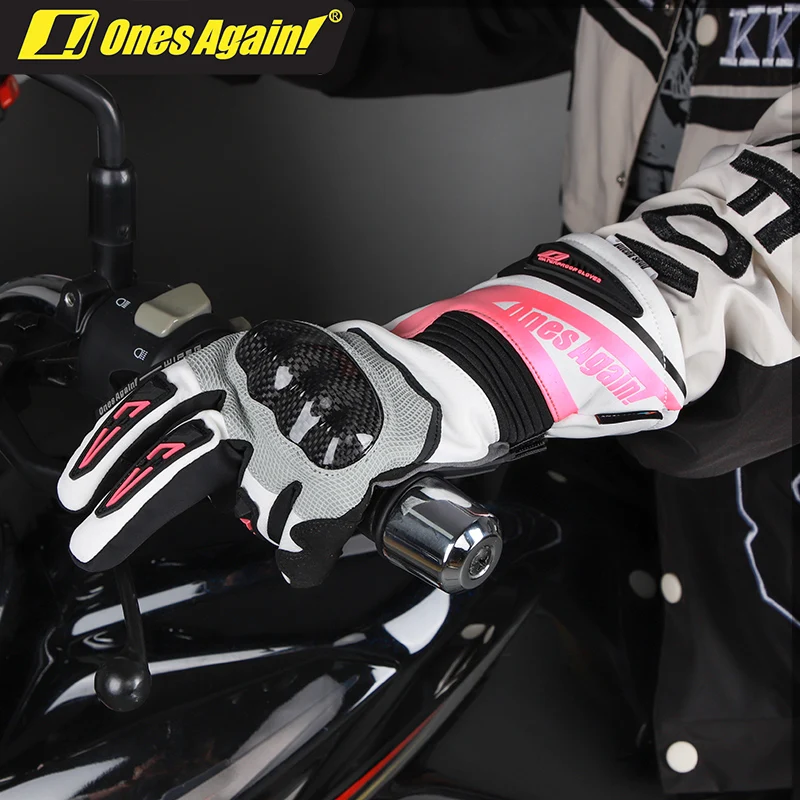 OnesAgain Motocross Winter Long Style Riding Gloves Guantes Moto Men's Waterproof Windproof Warm Women Rider Motorcycle Gloves