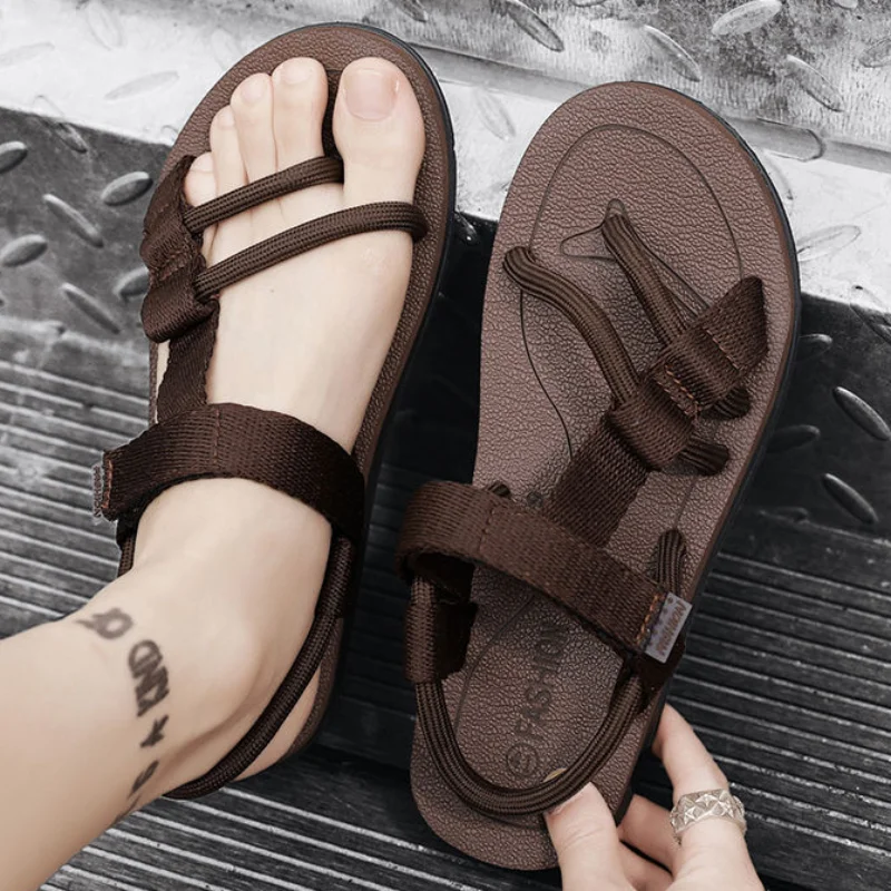 Men's Sandal Non-slip Soft New Design 2024 Male Shoe Open Toe Summer Low Price Luxury Casual Descount Adult High Quality Sale V