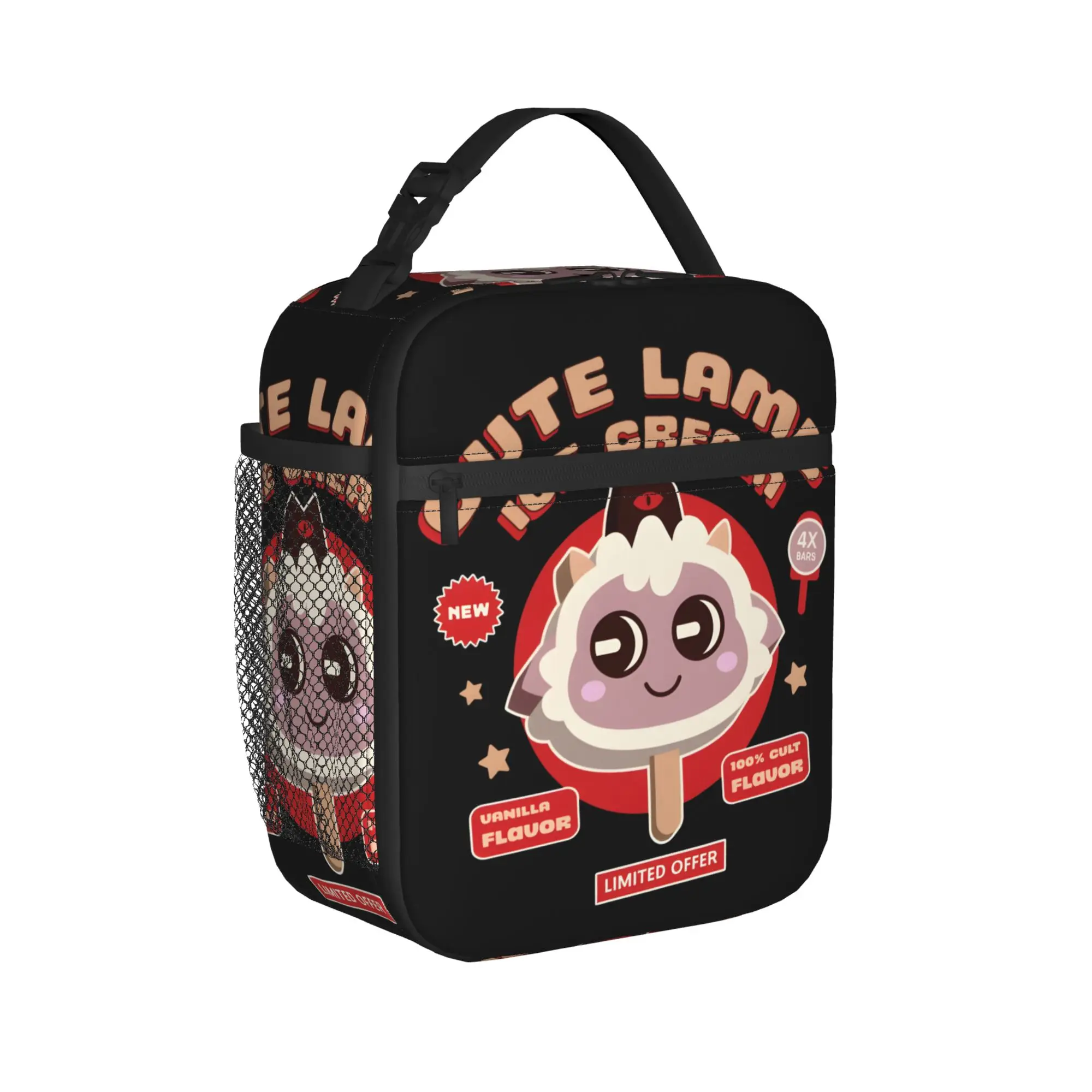 Lamb Ice Cream Cult Of The Lamb Insulated Lunch Bags Thermal Bag Reusable,Lunch Container  Leakproof Lunch Box Tote Food Handbag