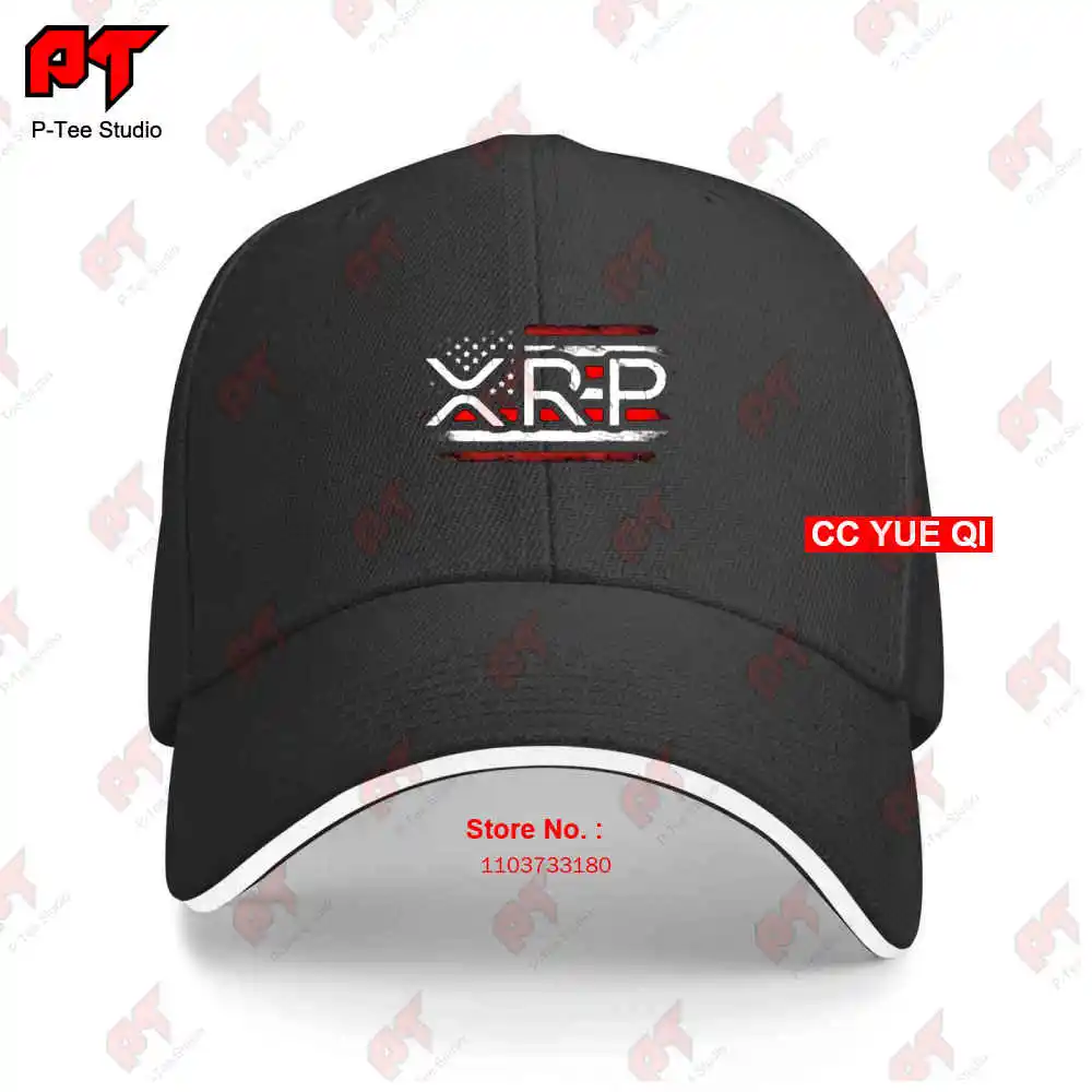 Crypto Currency Xrp American Flag Baseball Caps Truck Cap CBI8