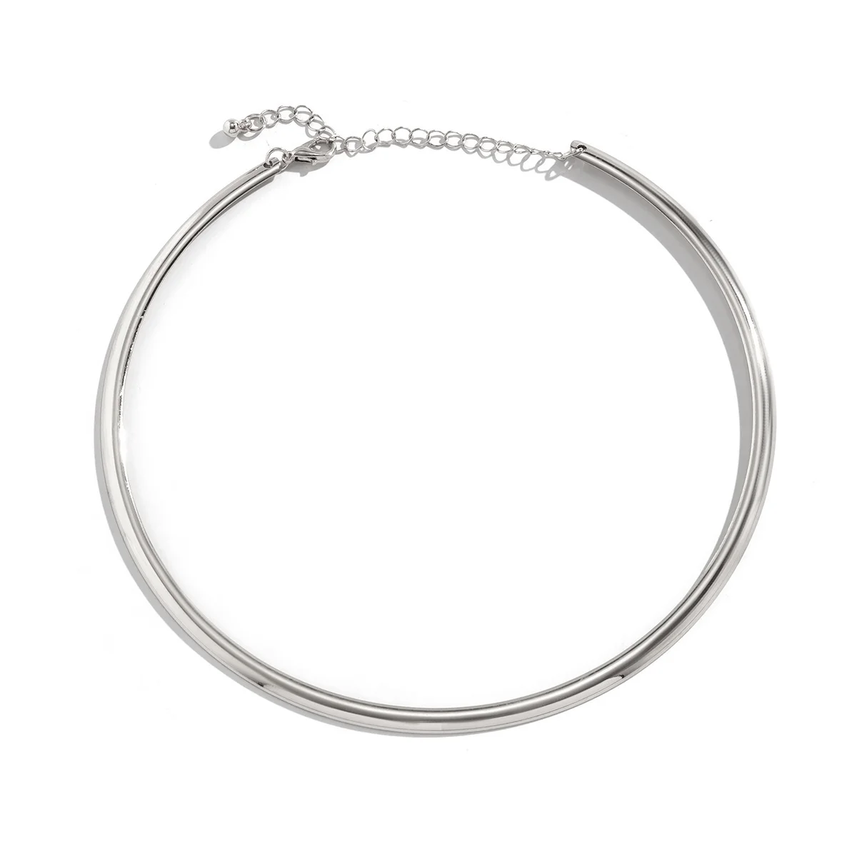 Elegante einfache klobige Kreis Drehmomente Halskette für Frauen trend igen Choker Kragen Modeschmuck am Hals Accessoires weiblich – Detail 11