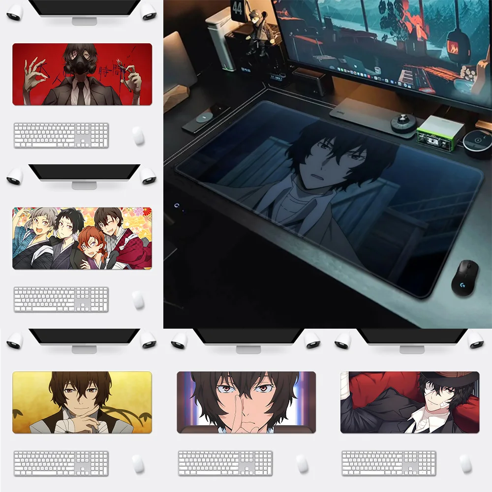 

Bungo Stray Dog dazai osamu Mousepad HD Printing Computer Gamers Locking Edge Non-slip Mouse Pad XXL90x40cm Keyboard PC Desk Pad