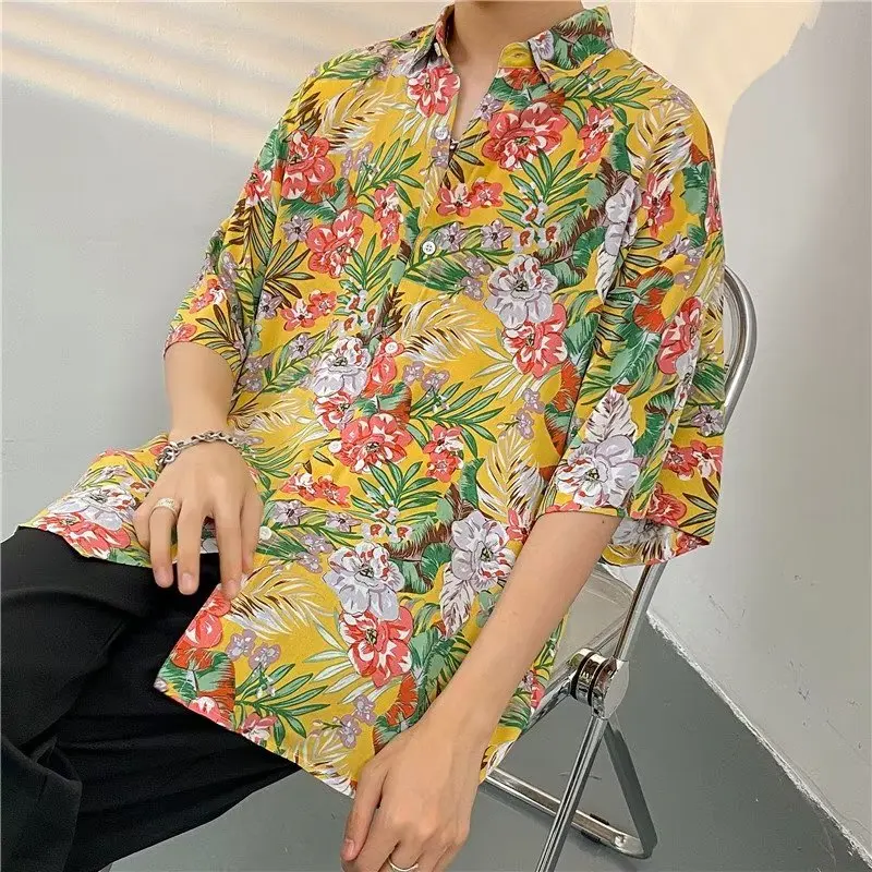 

Гавайские рубашки мужские винтажные цветочные дизайны универсальные модные мужские топы унисекс Harajuku Лидер продаж повседневная одежда в американском стиле новинка