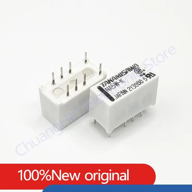 Imagem -04 - Relé Novo Original Na5w-k Na12w-k 5vdc 12vdc 24vdc Relé de Sinal 2a Pinos 50 Peças Lote