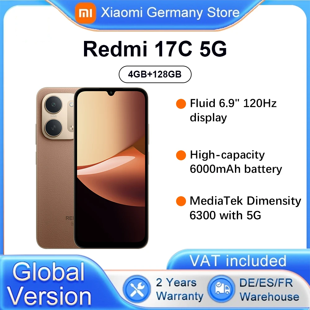Xiaomi Marrón Redmi Redmi 17C 5G 6.9" 5G 4Gb/128Gb - Imagen 6
