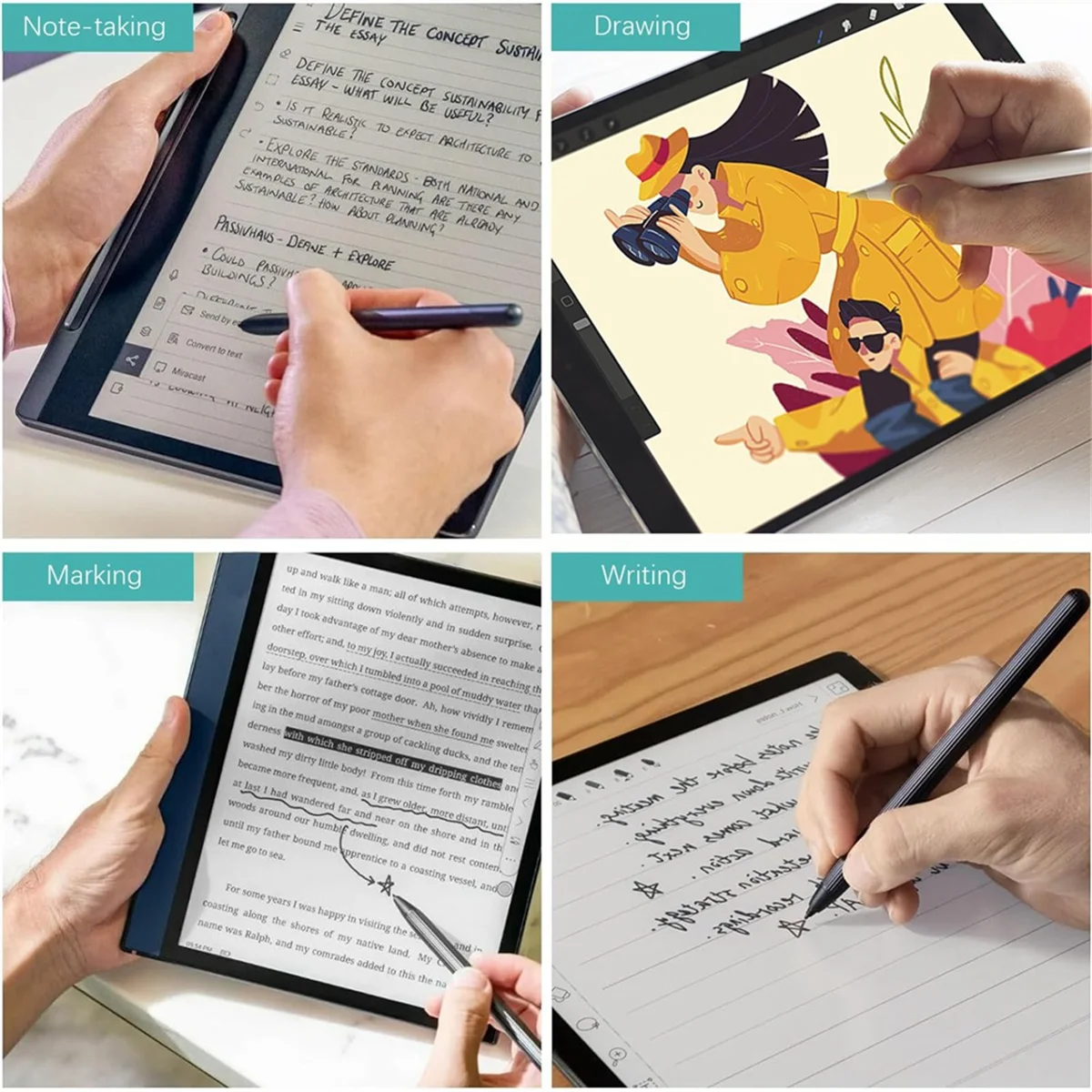 20 pontas da caneta dos pces para 2 canetas notável, substituição macia das pontas da caneta para notável 2 marcadores stylus mais pontas da caneta com ferramenta