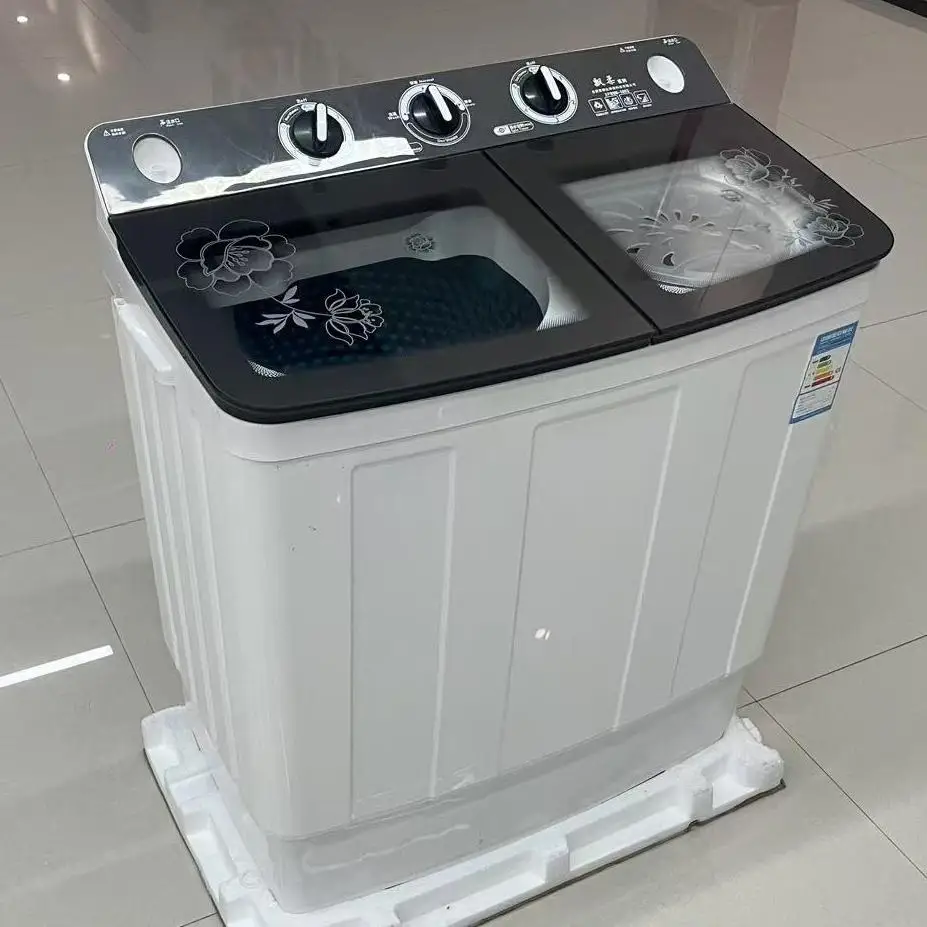 10kg English version in stock  Hot sales Semi Automatic Twin Tub Washing Machine mini washing machine portable washing machine