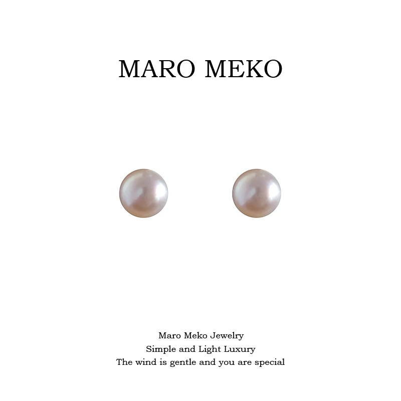 maro-meko-天然淡水パールスタッドピアス-シンプルエレガンス-ピアス不要-レディースファッションジュエリー-イヤーカフ