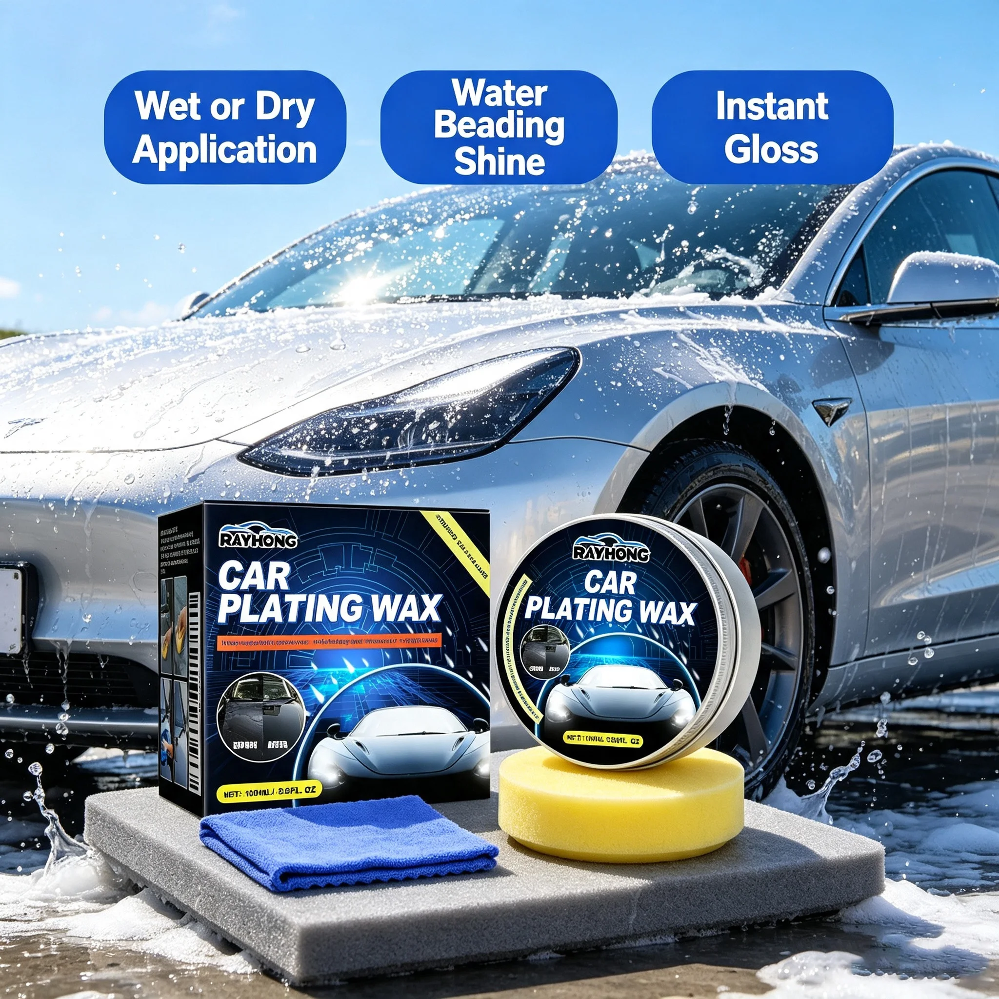 Car Scratch Repair Polishing Wax Paste - Rayhong Car Crystal Wax Plating Repairs