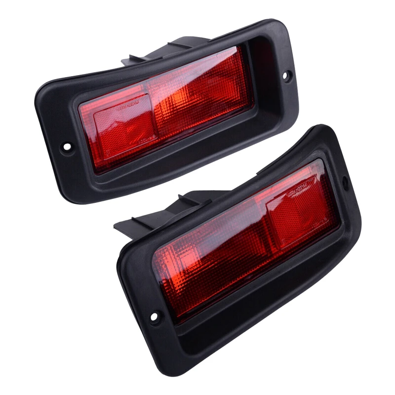 NEW-2 X Rear Bumper Reflector Light Tail Light For Mitsubishi Pajero Montero Pajero Sport 1999-2008