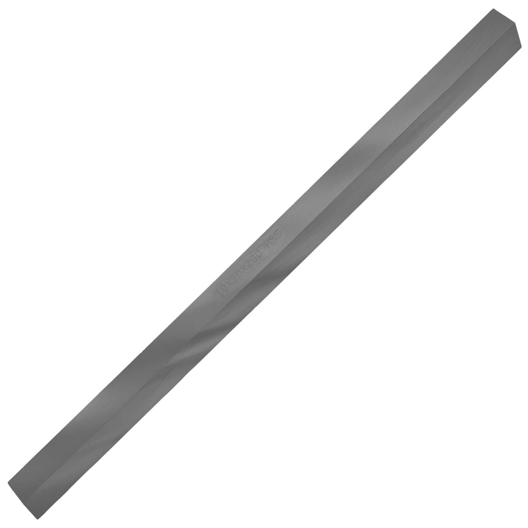 (A02R] Outil de tournage, de fraisage et de découpe HSS, 10 mm x 10 mm x 200 mm, gris