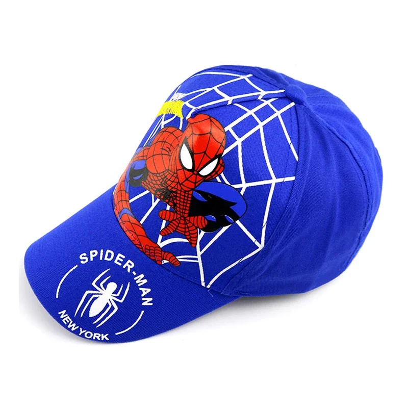 Disney Anime Cute Spiderman Kids Hats For Boys Girls Summer Autumn Baby Baseball Cap Children\'s Hip Hop Sun Hat Child Visor Caps