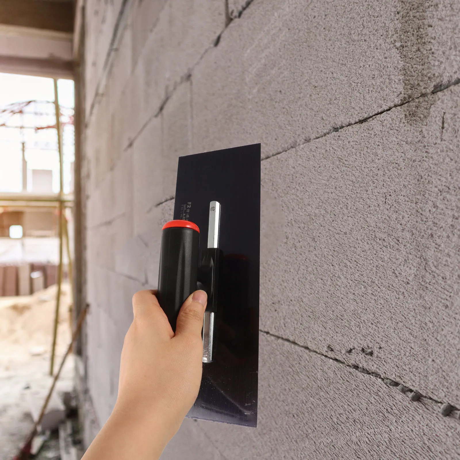 مقبض بلاستيكي مجرفة التجصيص الصلب دريوال أداة تنعيم لوحة الحائط المنزلية التشطيب الاسمنت ملموسة مجرفة دريوال مجرفة ،