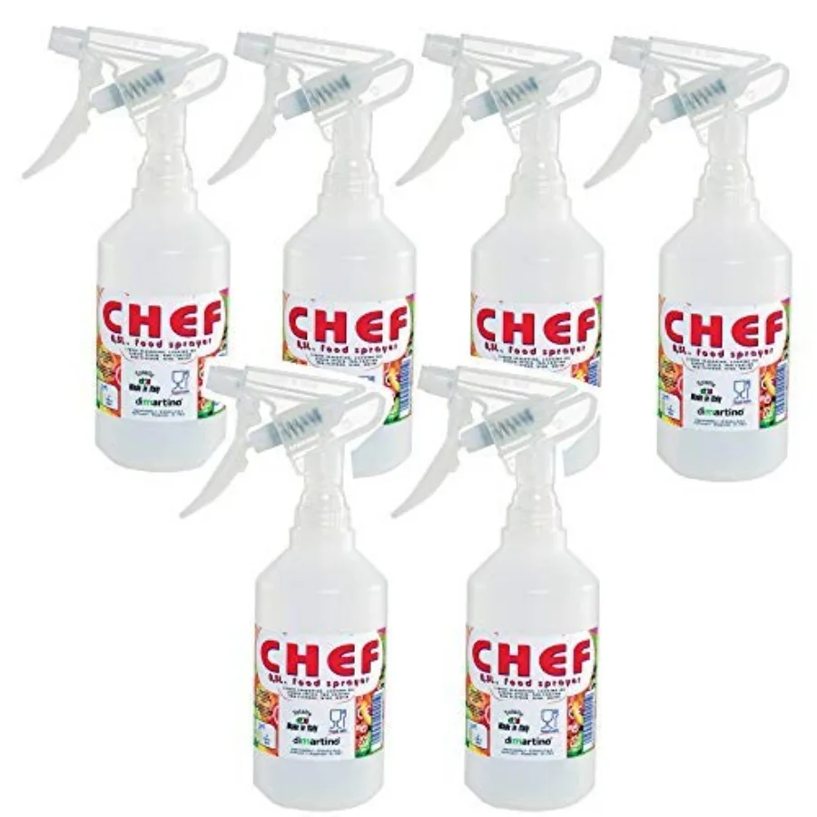 

Food Grade Spray Bottle BPA Free 0.5 Liter 16 oz Sprayer 6 Pack for Water Vinegar Milk Juice Beer Liquor Safe Spray