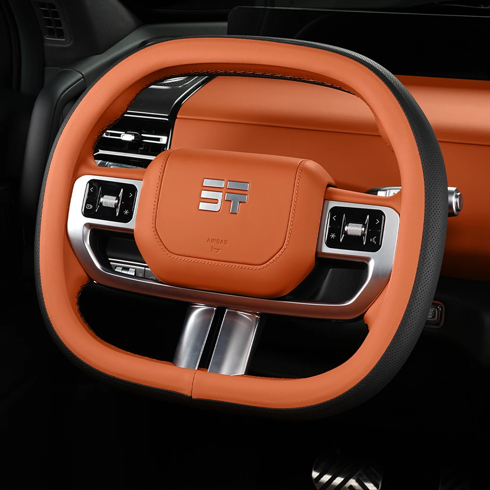 Car LeatherSteering Wheel Cover Fit For Chery Jetour G700 2025 2026 Car Four Season Universal Steering Wheel Cover Accessories