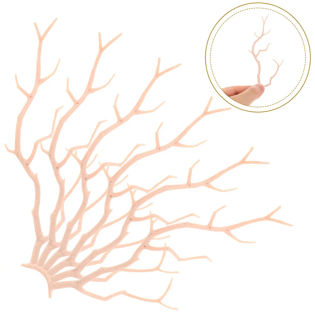 

10 Pcs Antler Headdress Decorative Dry Twigs Artificial Branches for Decoration Vase Faux Diy Tree