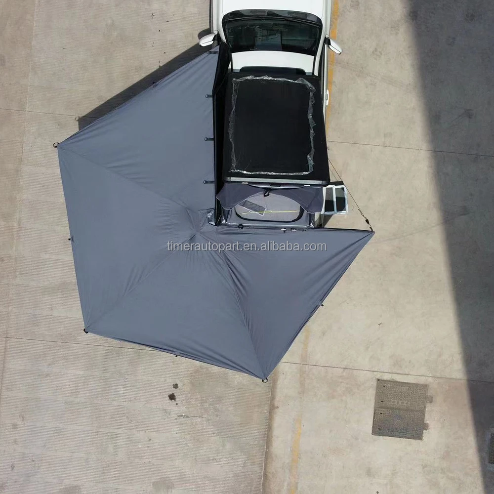 

4X4 Car Free Standing Aluminum 270 Degree 2M Awning Led Light Roof Top Tent Sun Shade Canopy for Camping