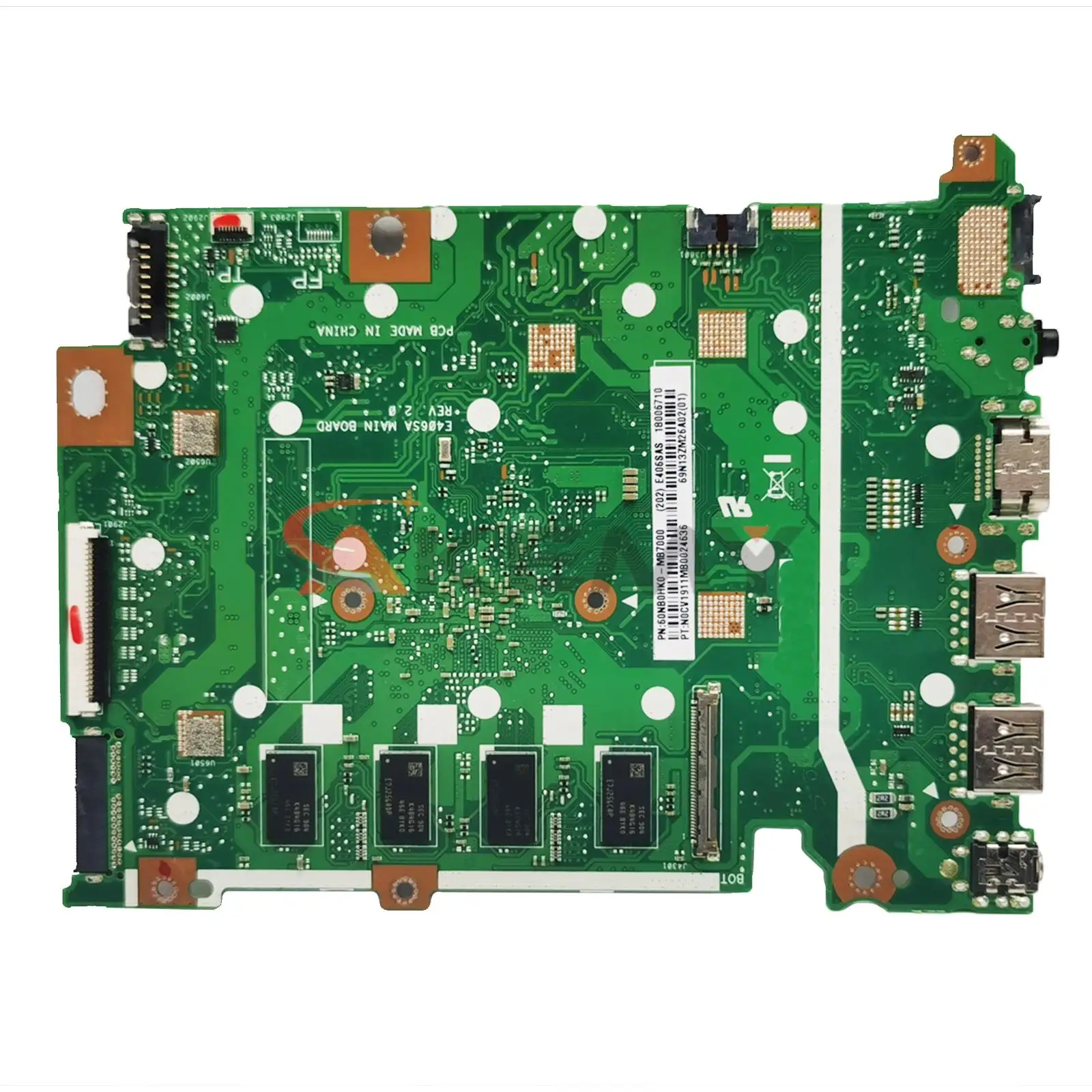 E406SA メインボード Asus VivoBook ラップトップ E406SAS E406S ノートパソコンのマザーボード E8000 N3000 N3060 N3