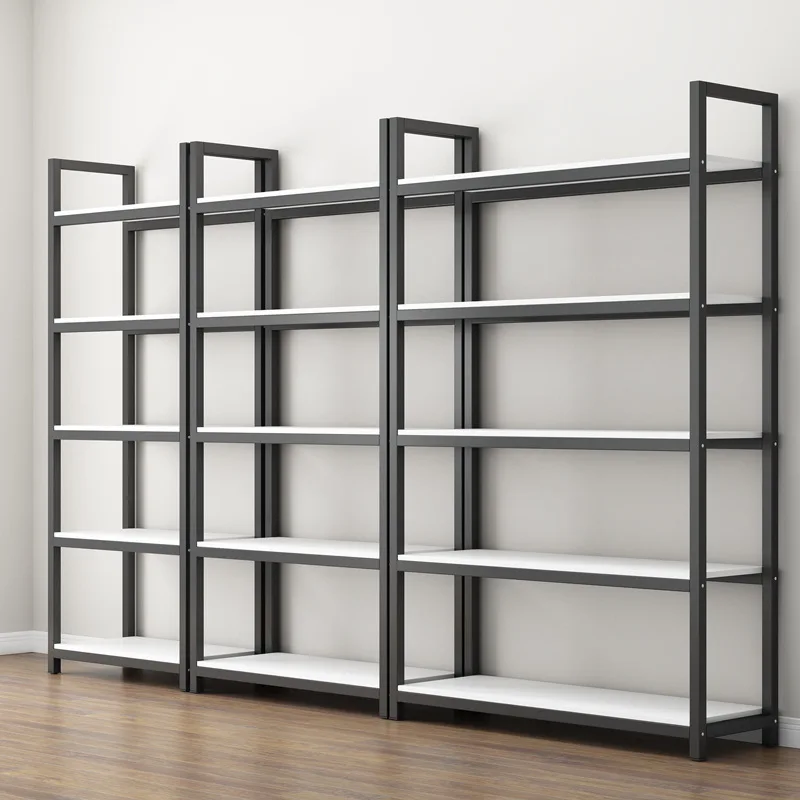 

Kainice Store Retail Fixture Shelves Store Display Supermarket Shelves Metal and Wooden Display Rack