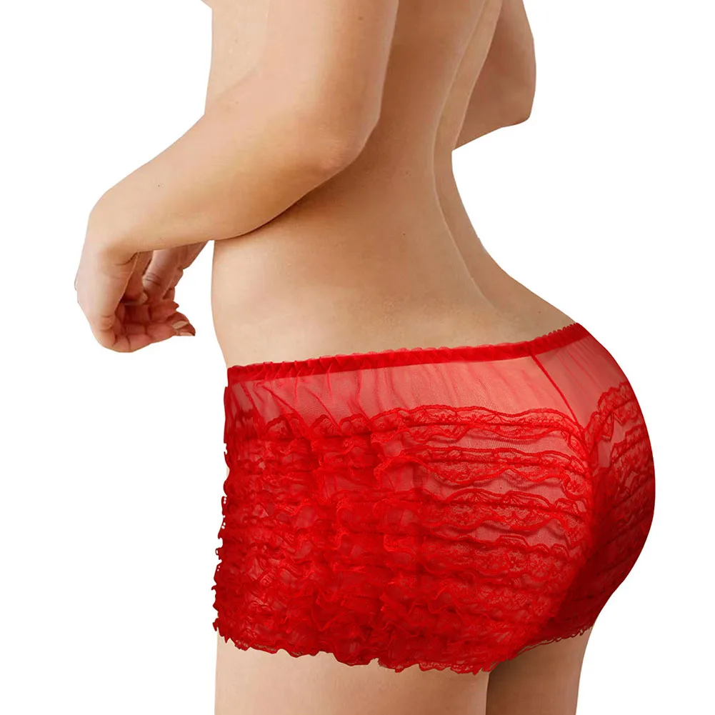 

Dance Shorts Ruffle Panty For Vacation Vacation Wear All Seasons Moderate Elasticity Regular Length Solid Color
