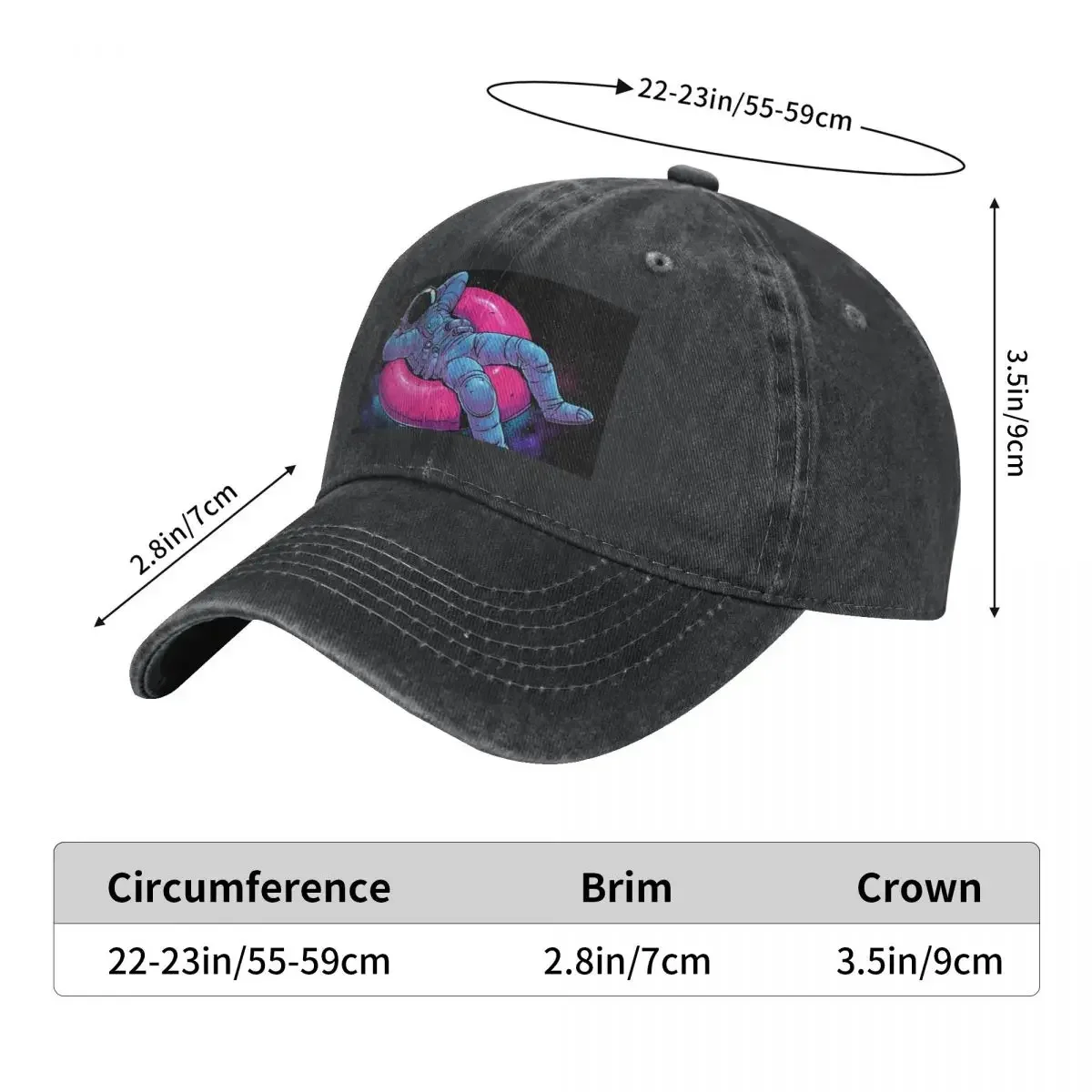 Floating Dream Baseball Caps Fashion Denim Hats Outdoor Adjustable Casquette Sports Baseball Cowboy Hat for Men Women