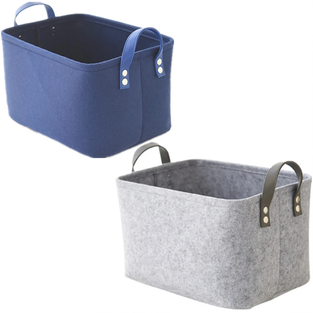 

Storage Basket Household Desktop Organizer Portable Grocery Nonwovens Sundry Baskets