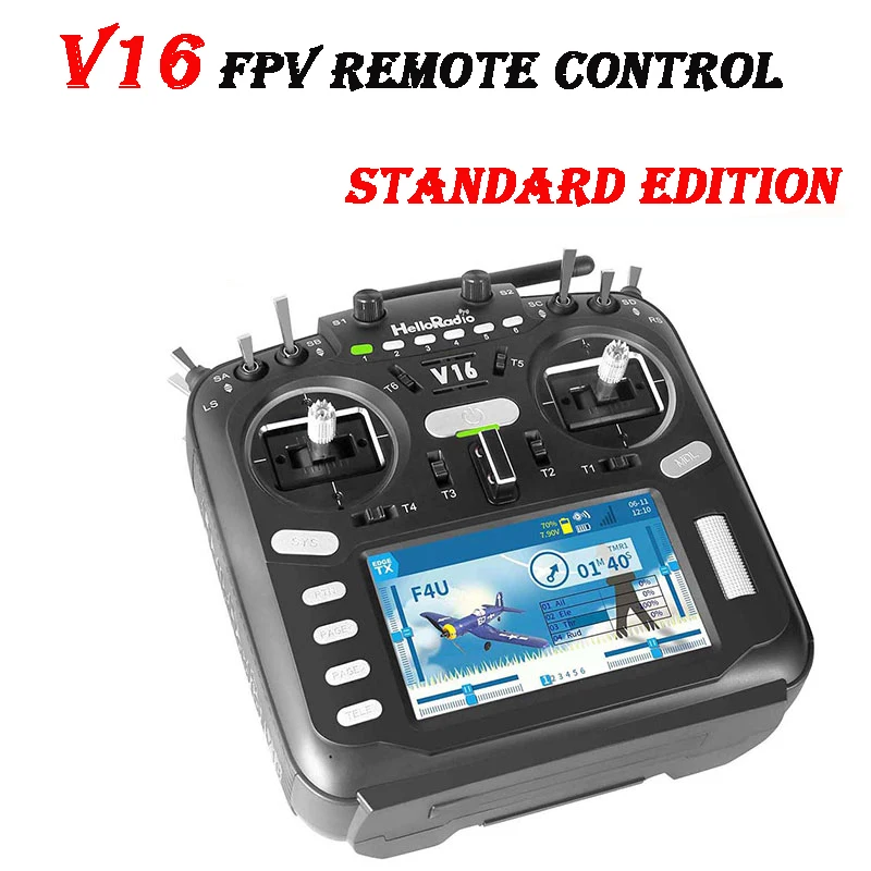 HelloRadio V16 Multi Protocol Remote Control High-frequency Head EDGTX Touch Screen Radio Transmitter MODE1 MODE2 for FPV RC Dro