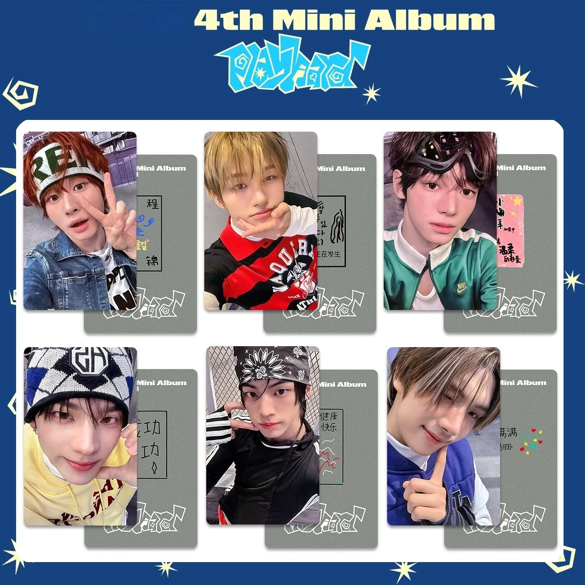 6PCS Korean Boy Group New Album 