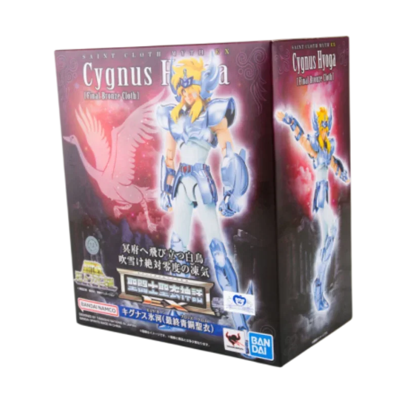 Genuine Bandai Saint Seiya Saint Cloth Myth EX Cygnus Hyoga Anime Action Figures Toys Collectible Gift for Toys Hobbies Children