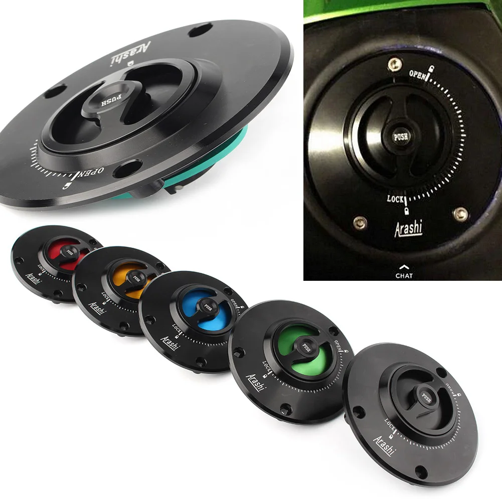 Motorcycle Keyless Cover Fuel Gas Tank Cap For Kawasaki ER6F ER6N ER-6F ER-6N GTR1400 Ninja ZX-6R ZX6R VERSYS 1000 Z800 Z1000