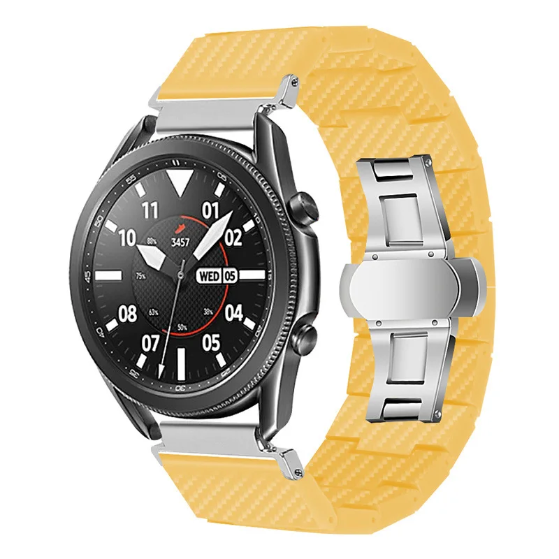 carbon fiber strap For Samsung Galaxy watch 4/classic/3/Active 2 45mm 41mm 46mm/42mm bracelet Huawei GT/2/2e 20mm 22 watch band