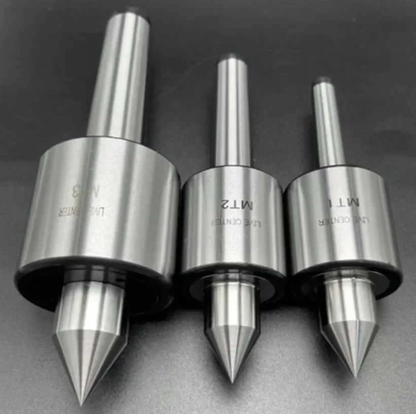 Mohs MT1 MT2 MT3 High-precision Mo-Type Rotary Center Lathe Taper Handle Movable Thimble MT2 Alloy Double Tip Center 1PC