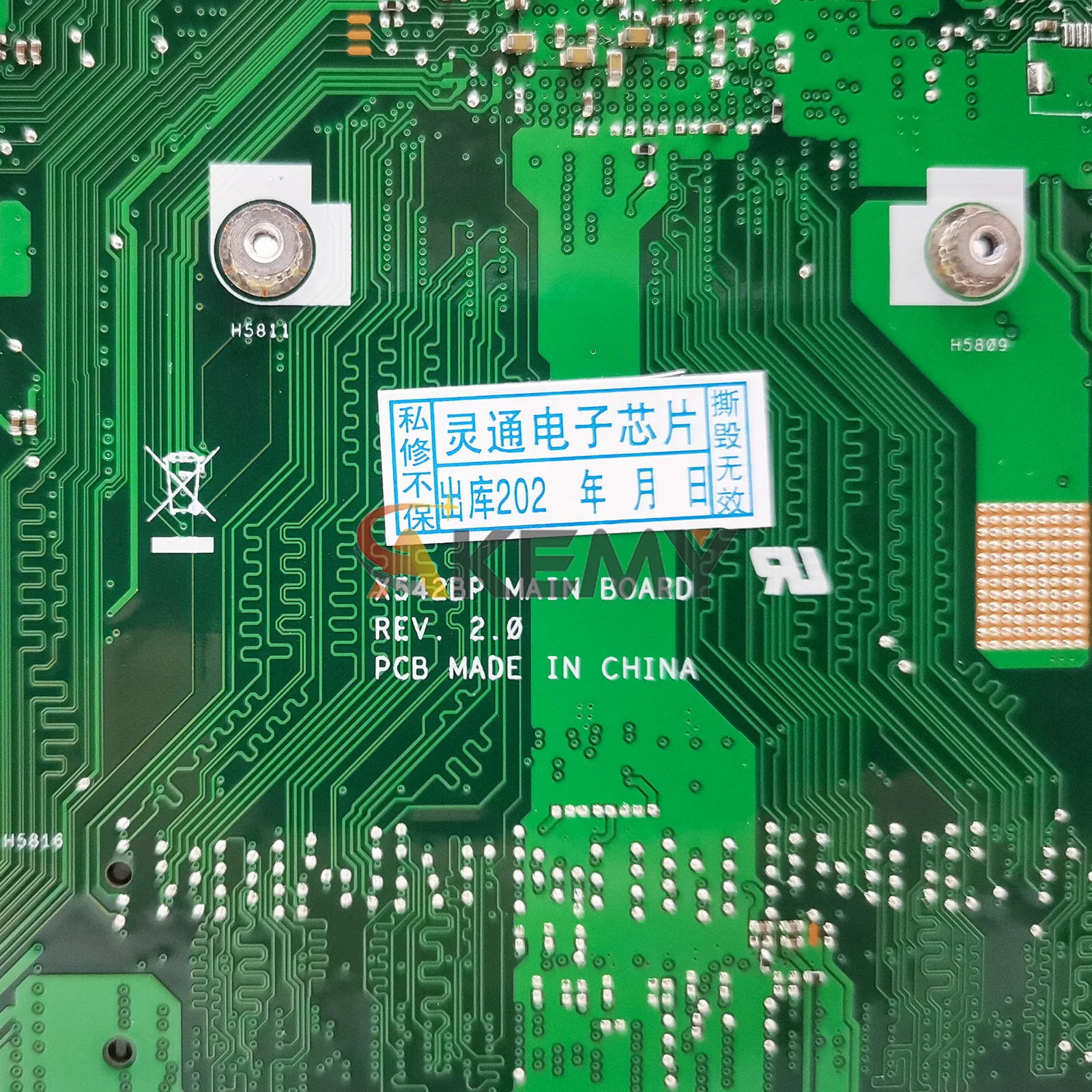 ASUS VivoBook X542B X542BP A580B FL8000B 노트북 메인보드용 X542BP 노트북 마더보드 (A6 A8 A9 CPU 탑재) 100% 테스트 완료 OK stk