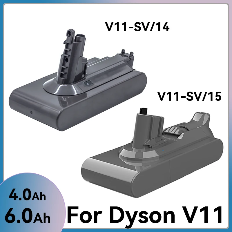 25.2V 6.0Ah Li-ion Battery For Dyson SV14 SV15 Vacuum Cleaners Fluffy SV15 V11 Absolute Extra V11 Absolute V11 Animal 970145-02