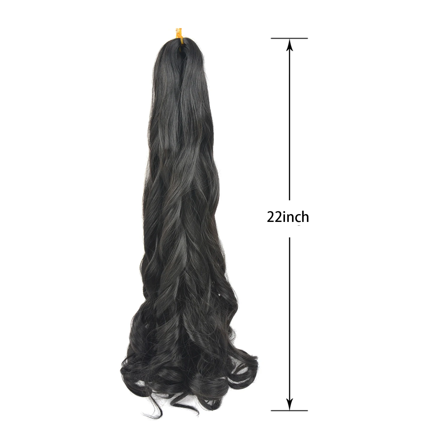 Extensiones de cabello trenzado sintético para mujeres negras, 1 paquete