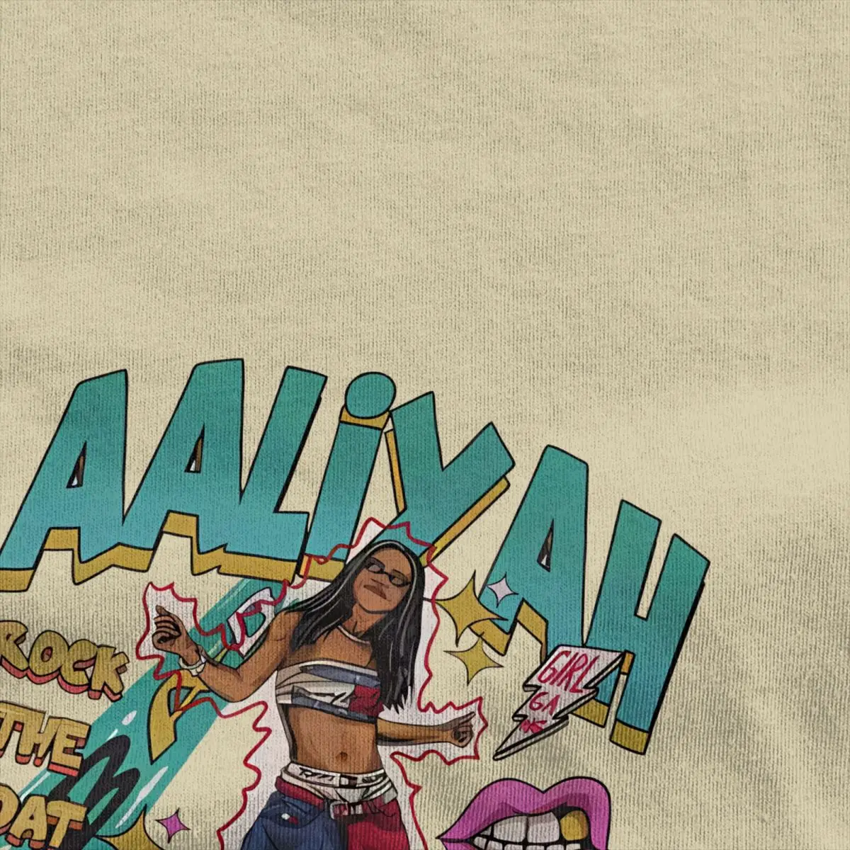 الرجال A-Aaliyah المغني تي شيرت الملابس القطنية الشاطئ الشارع نمط قصيرة الأكمام تي شيرت س الرقبة العصرية التي شيرت حجم كبير 5XL 6XL