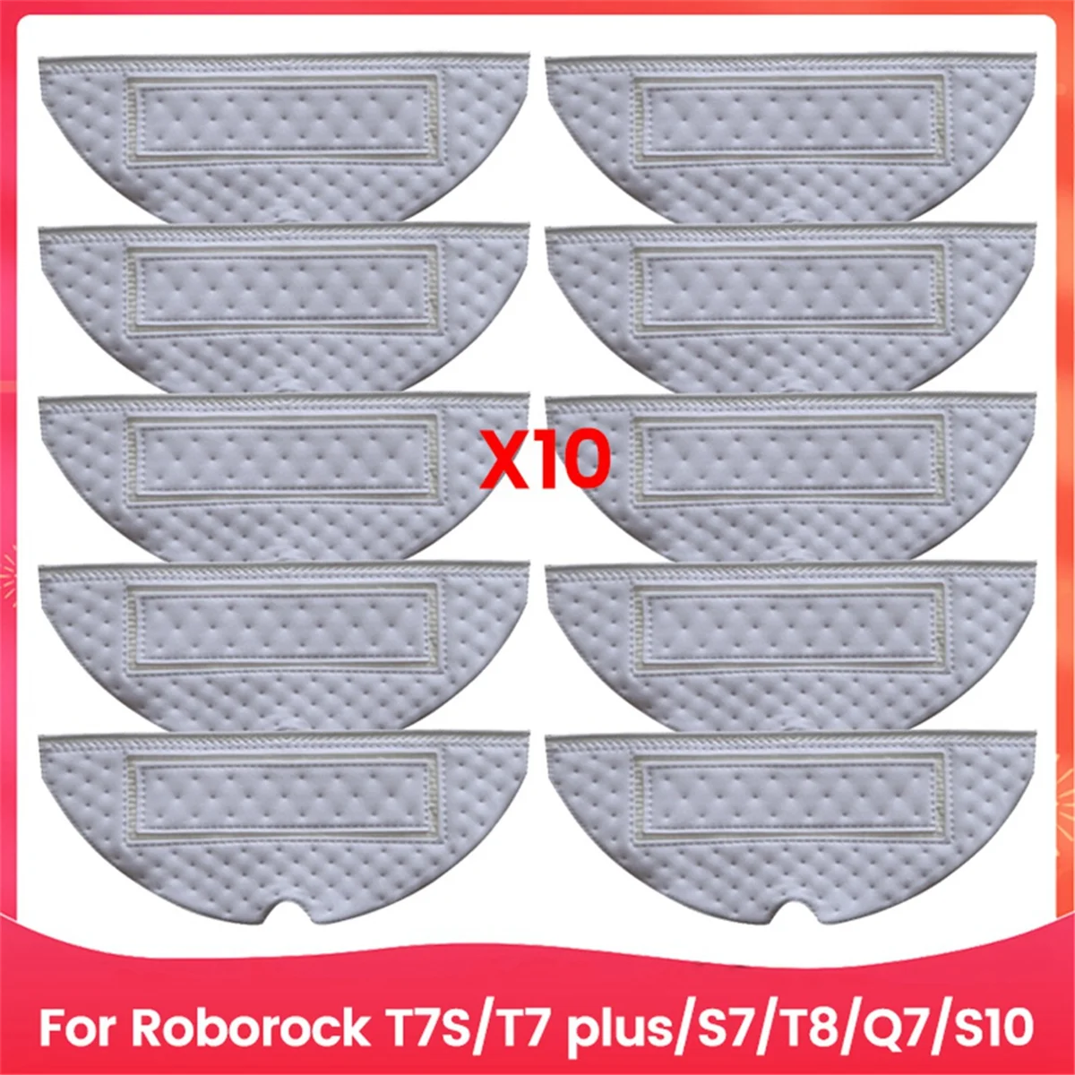 O novo 10 pçs kit de pano mop descartável para t7s t7 plus s7 t8 s10 robô aspirador acessórios peças reposição