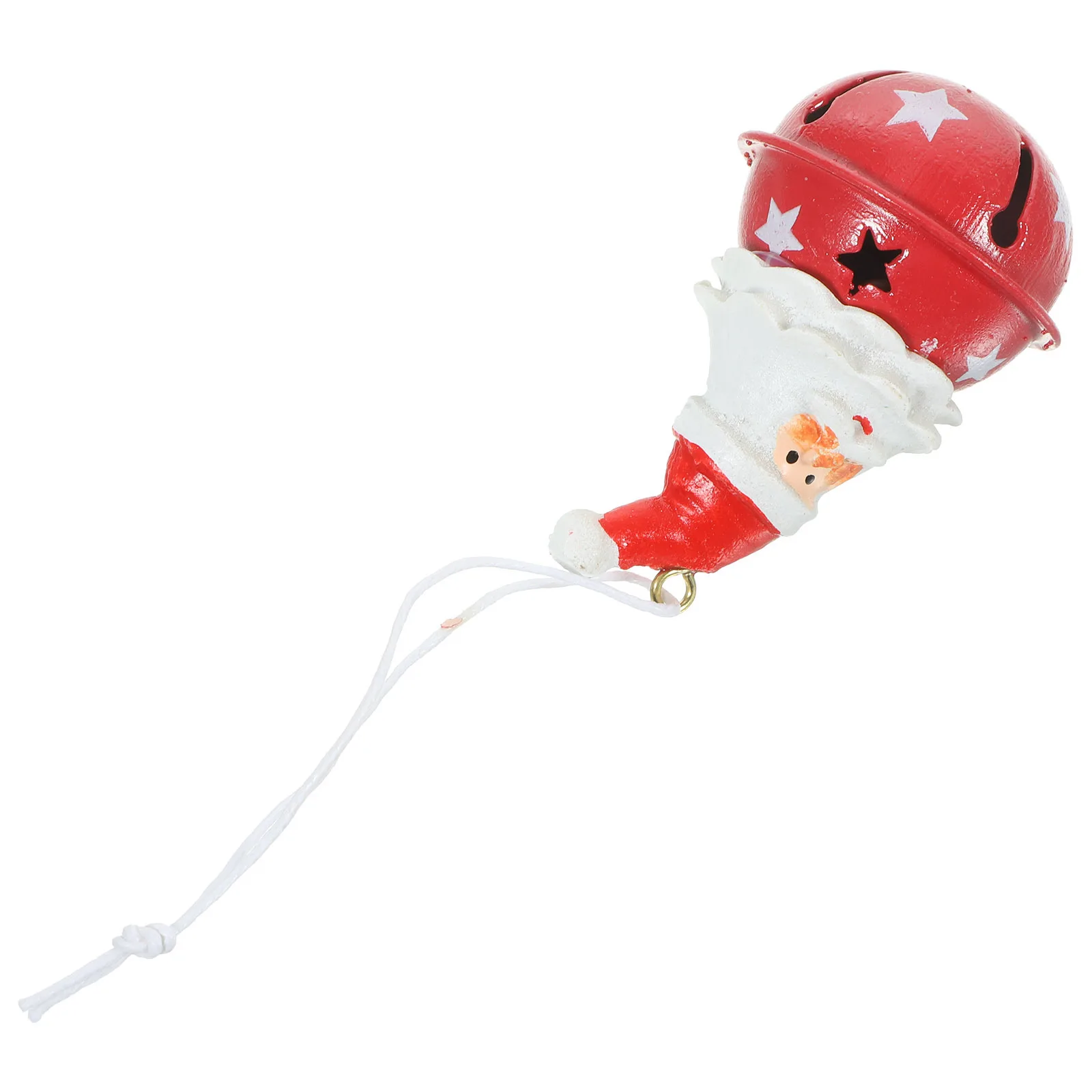 

Santa Claus Christmas Bell Resin Pendant Hanging Ornament Xmas Tree Decoration Lightweight Party Holiday Decor