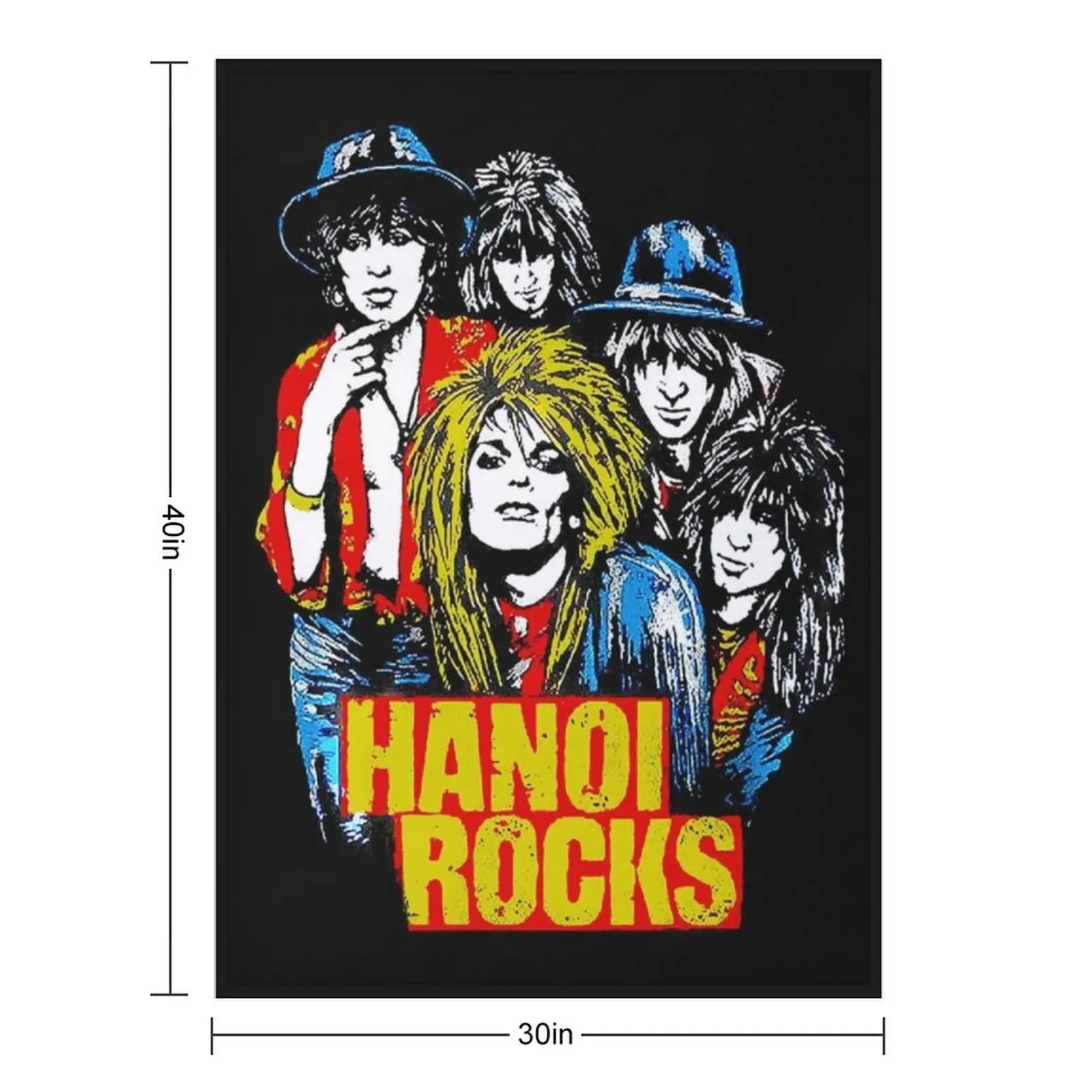 Hanoi Rocks 4 Classic T-Shirt Throw Blanket Decorative Sofa Luxury Throw funny gift Flannels Blankets