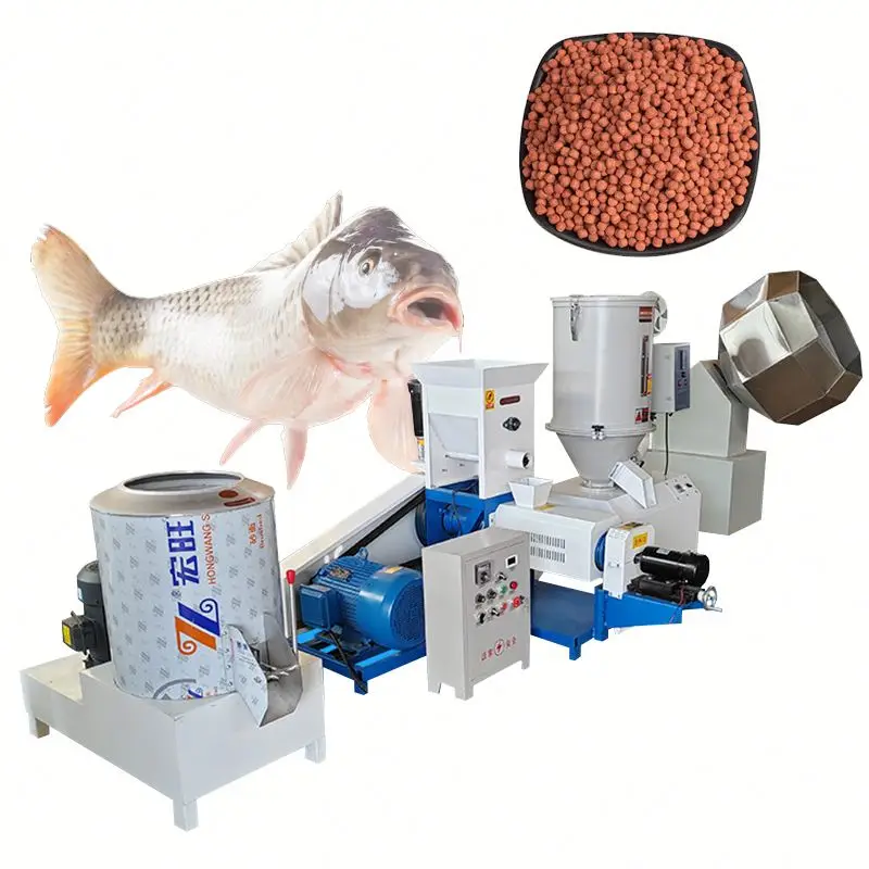 Small Cheap Shrimp Dog Cat Pet Food Mill Pellet Making Manufacturing Pelletizer Floating Fish Feed Extruder Machine For Animal