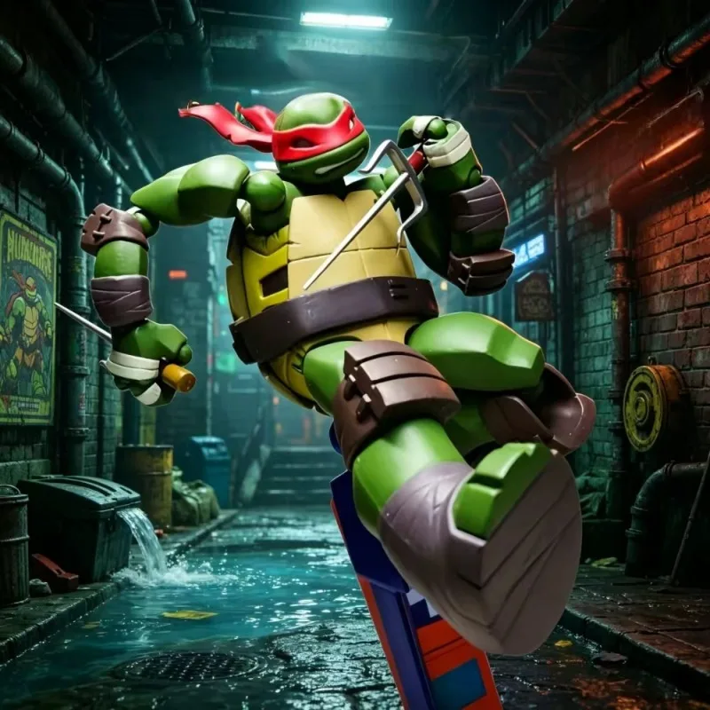Image of CDTOYS Teenage Mutant Ninja Turtles Actionfiguren TMNT Anime-Figuren Kaiyodo Revoltech Ko Figurine Sammlermodell Geschenke Spielzeug