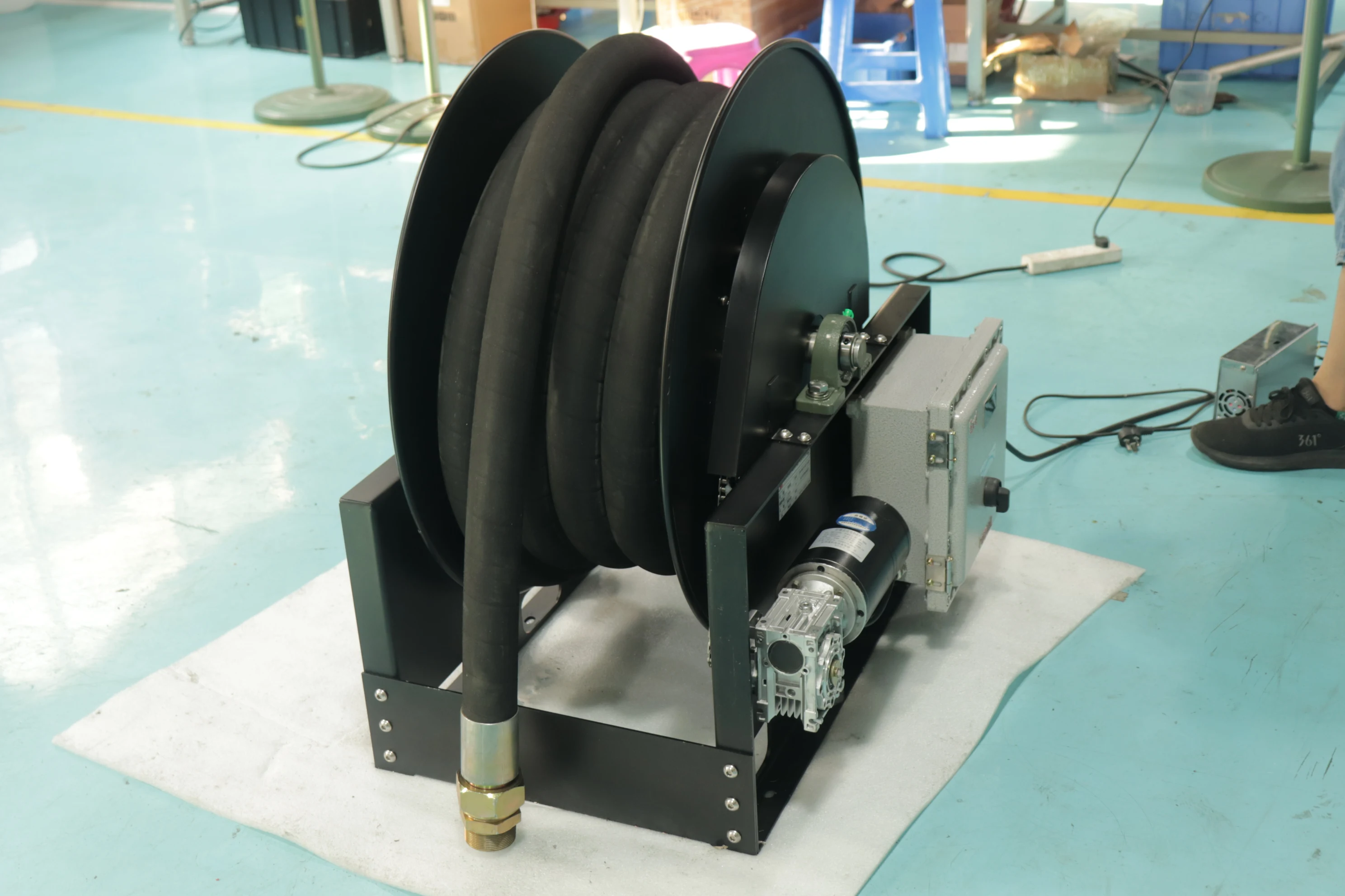 Retractable Explosion-Proof Cable Reel 50m Explosion Proof Cable Reel For Rail Carry Platform30t Motorized Transfer Car
