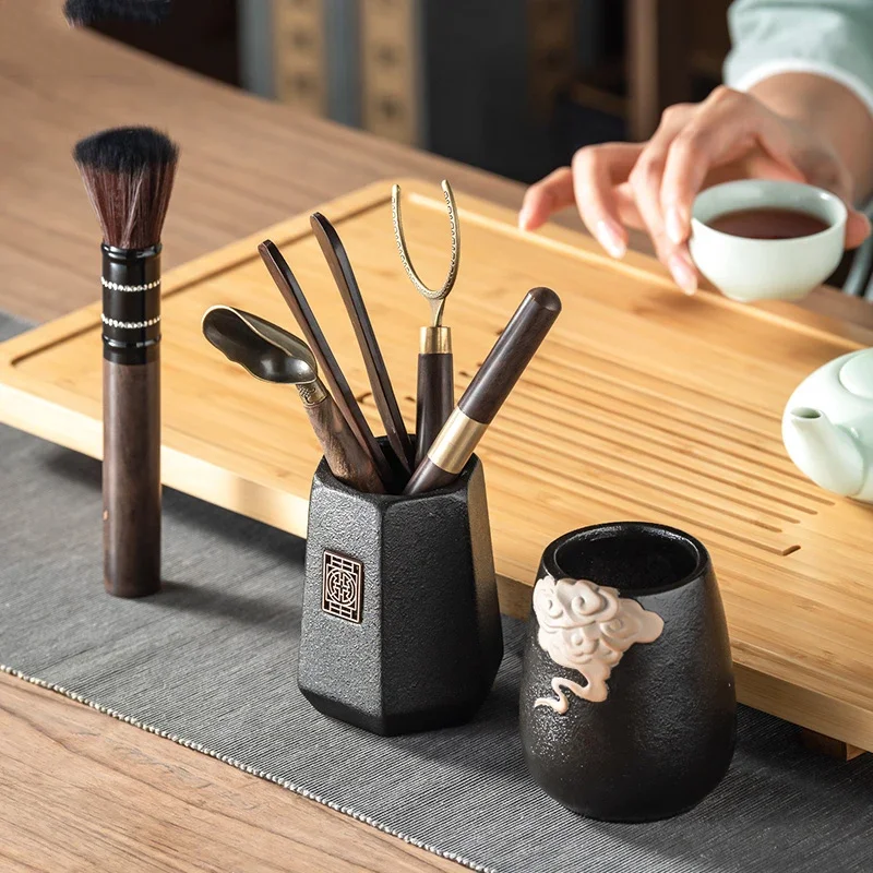 Tea Ceremony Set Wooden Tea Ceremony Tool Set Tea Knife Needle Chaze Kung Fu Set Accessories