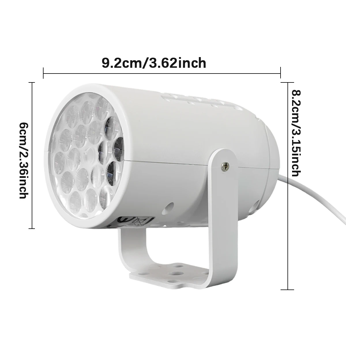 1PC Dual Theme LED Ambient Lamp USB Rotating Projection Light Christmas & Ocean Theme Mountable for Home Party Room Decor