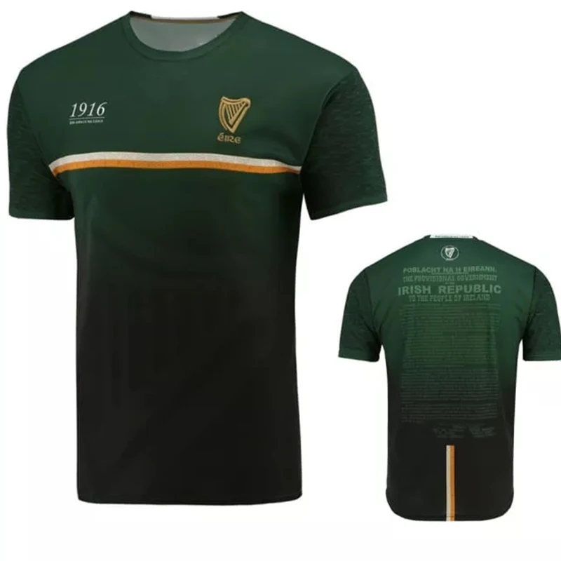 

1916 Commemoration Jersey 3D Printed Sports Football T-Shirt Collins Commemoration Jersey Ireland Men's Shirt Top Motocycle Tops